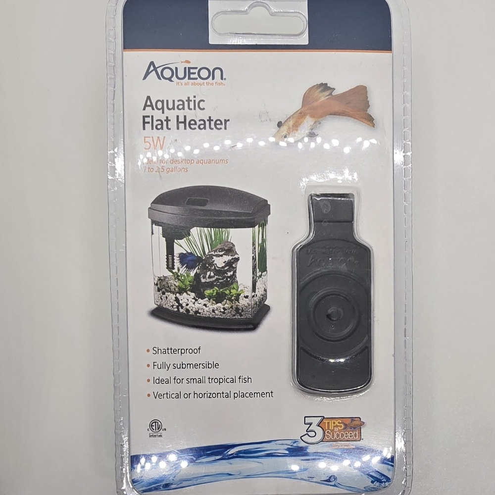 Aquatic Flat Heater 5W Fish Tank Heater Small Tropical Fish Tank Submersible